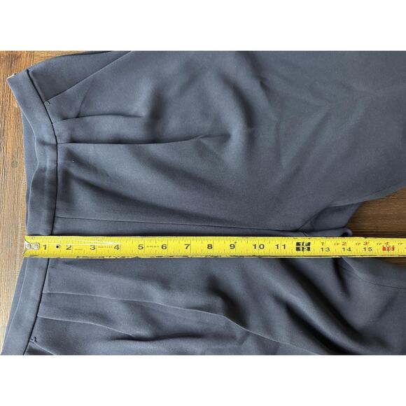 Max Mara Pants Womens 6 Navy Pleated Tapered Leg Side Zip Slacks Made in Italy - Picture 7 of 12